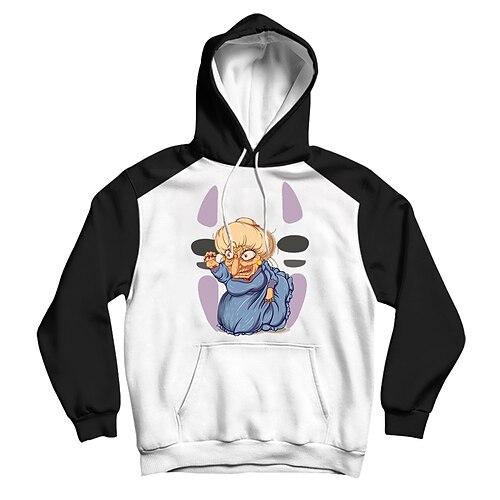 

Inspired by Spirited Away Yubaba Hoodie Cartoon Manga Anime Front Pocket Graphic Hoodie For Men's Women's Unisex Adults' 3D Print 100% Polyester