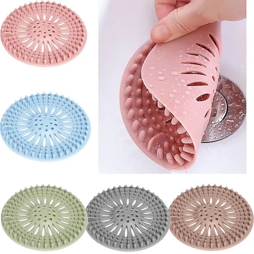 

10pcs High Quality Sink Sewer Filter Floor Drain Strainer Water Hair Stopper Bath Catcher Shower Cover Kitchen Bathroom Anti Clogging