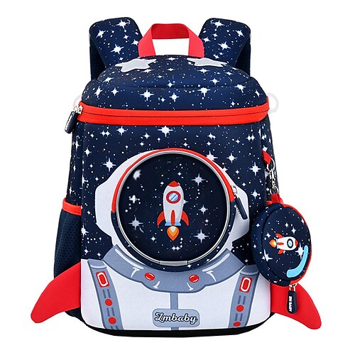 

Zaino per la scuola Bookbag Multicolore per Studente Maschio Bambine Resistente all'acqua Resistenti Traspirante Nylon Cartella Zaino Cartella 14 pollice