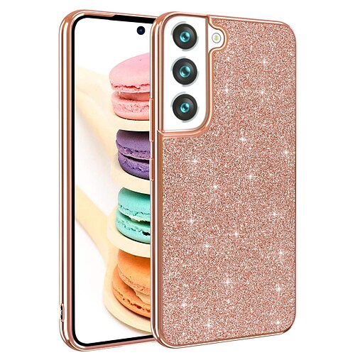 

Phone Case For Samsung Galaxy Classic Series A53 S22 S22 Plus S22 Ultra S21 A52 Bumper Frame Plating Dustproof Glitter Shine Silicone