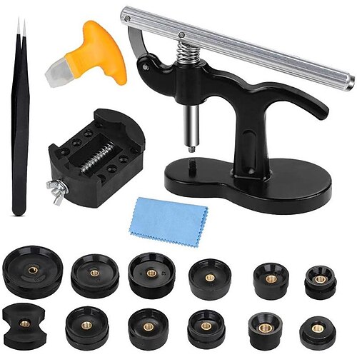 

Watch Repair Set, Back Cover, Pressure Gauge Cover, Cover Press Machine, Battery Replacement Tool, Capper 18-piece Set
