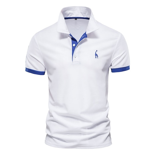 

Herren poloshirt Golfhemd Atmungsaktiv Feuchtigkeitsableitung Weich Shirt Regular Fit Feste Farbe Sommer Golfspiel Draußen