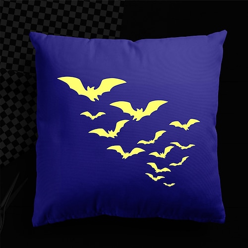 

1 pcs Polyester Housse de coussin, Oiseau Imprime Carré Traditionnel Classique