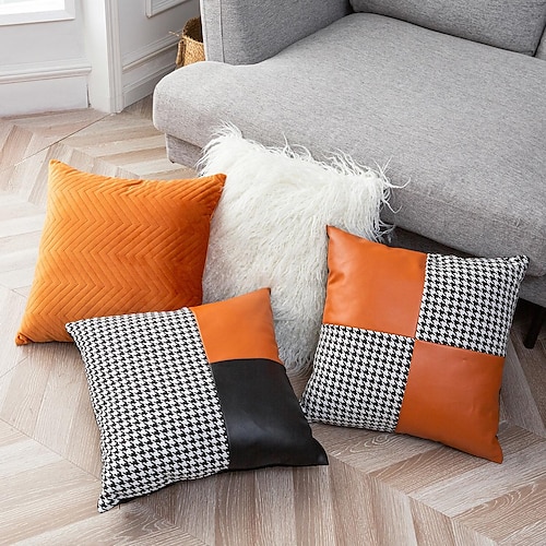 

Houndstooth Double Side Cushion Cover 1PC Soft Decorative Square Throw Pillow Cover Cushion Case Pillowcase for Bedroom Livingroom Indoor Cushion for Sofa Couch Bed Chair