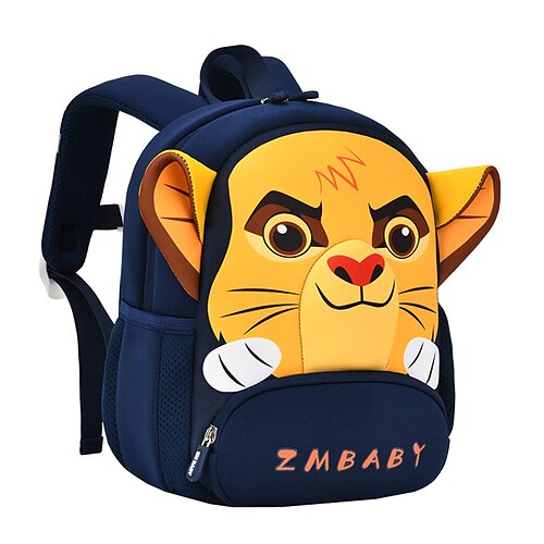 

School Backpack Bookbag Cartoon Animal Kawii for Student Boys Girls Water Resistant Wear-Resistant Breathable Oxford Cloth School Bag Back Pack Satchel 14 inch