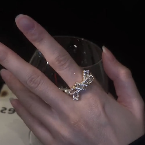 

Open Cuff Ring Wedding Geometrical Gold Copper Bowknot Stylish Korean 1pc / Women's