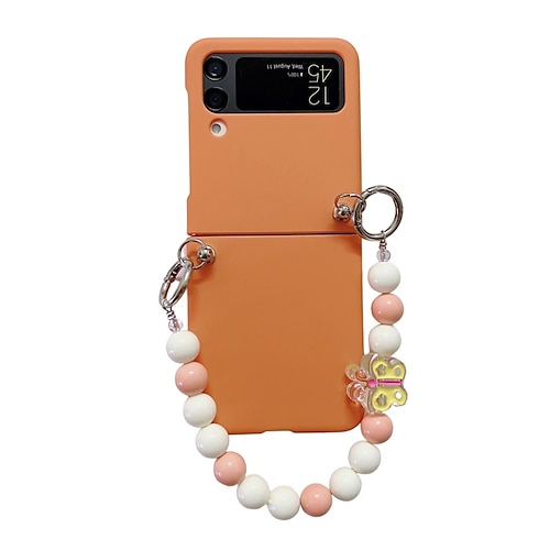 

Phone Case For Samsung Galaxy Flip Z Flip Z Flip 4 Flip 3 Flip 2 Portable Flip Ultra-thin Solid Colored PC