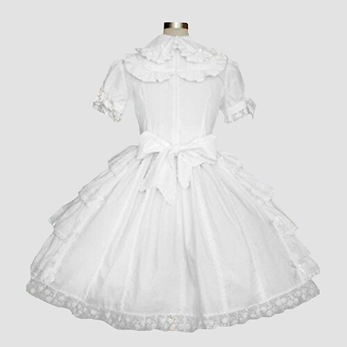 

Rococo Victorian Ball Gown Vintage Dress Party Costume Masquerade Prom Dress Women's Costume Vintage Cosplay Party Halloween Carnival Short Sleeve Dress Masquerade