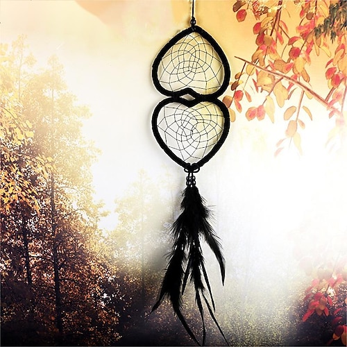 

malang creative double love wind chimes pendant dream catcher cute ins japanese nordic gift dream catcher pendant