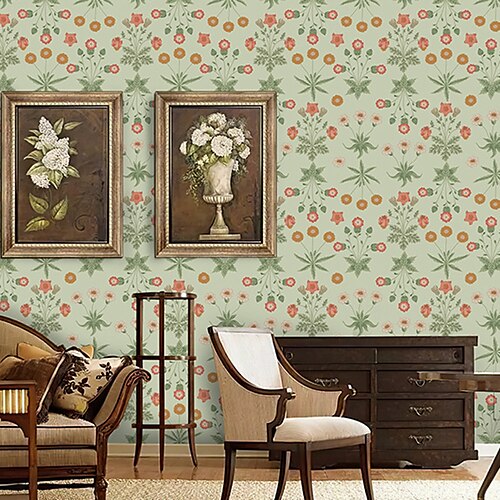 

Botanical Wallpaper Wall Cover Sticker Film Peel and Stick Removable Self Adhesive PVC/Vinyl Wall Decal for Room Home Decoration 44300cm