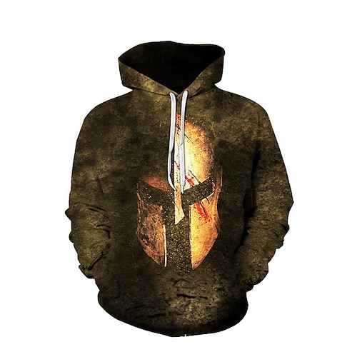 

Hombre Unisexo Sudadera Con Capucha Caqui Con Capucha Estampados Cruz Estampado Diario Deportes Impresión 3D Ropa de calle Design Casual Primavera Otoño Ropa Sudaderas con capucha Sudaderas Manga