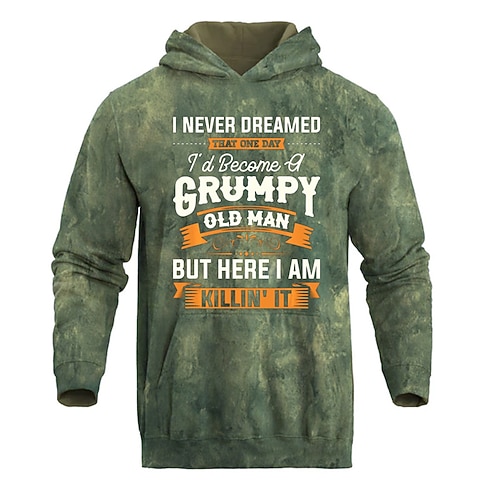

Men's Unisex Hoodie Pullover Hoodie Sweatshirt Graphic Prints Letter Print Hooded Daily Sports 3D Print Designer Casual Hoodies Sweatshirts Long Sleeve Green