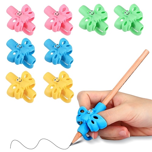 

8 Packs Pencil Grips Pencil Grips for Kids Handwriting for Toddlers & Preschoolers Pencil Holder Grip Posture Correction Training Writing Aid.