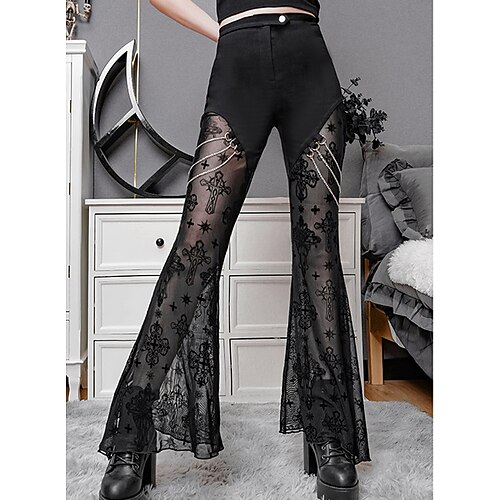 

Goth Girl Retro Vintage Punk & Gothic Steampunk Pants Masquerade Women's Costume Vintage Cosplay Pants Masquerade