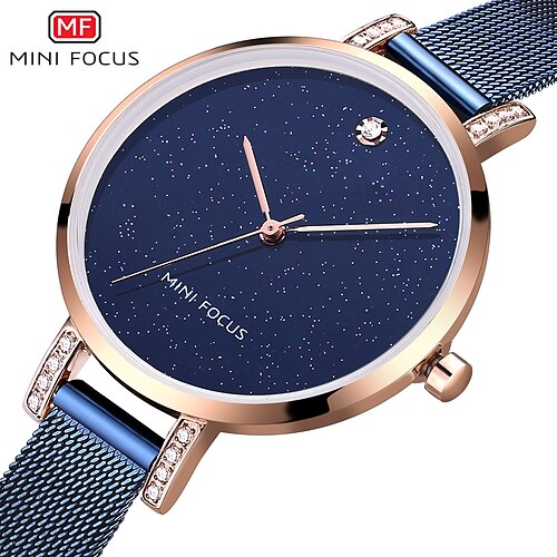 

MINI FOCUS Quartz Watch for Women Analog Quartz Stylish Fashion Waterproof Metal Alloy Fashion