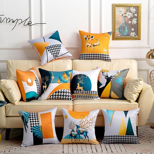 

Luxury Double Side Cushion Cover 1PC Soft Decorative Square Throw Pillow Cover Cushion Case Pillowcase for Bedroom Livingroom Indoor Cushion for Sofa Couch Bed Chair