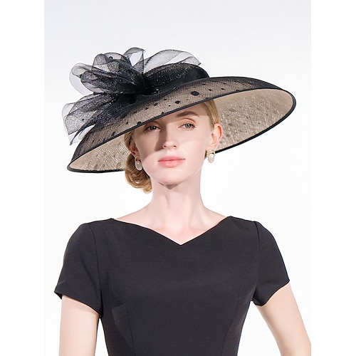 

Elegant Sweet Tulle / Organza Hats with Ruching 1PC Wedding / Party / Evening / Melbourne Cup Headpiece