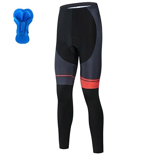 

21Grams Men's Cycling Tights Bike Bottoms Mountain Bike MTB Road Bike Cycling Sports Stripes 3D Pad Cycling Breathable Quick Dry Black Polyester Spandex Clothing Apparel Bike Wear / Stretchy