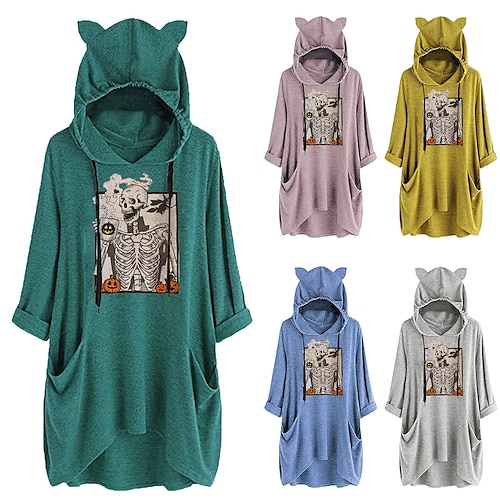 

Inspired by Cat Ear Kigurumi Pajamas Nightwear Christmas Pajamas Anime Hoodie For Adults' Hot Stamping Terylene