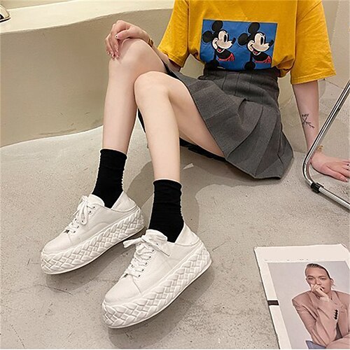 

[dongji] canvas shoes women's 2022 summer thin retro niche ins all-match thick bottom white shoes women