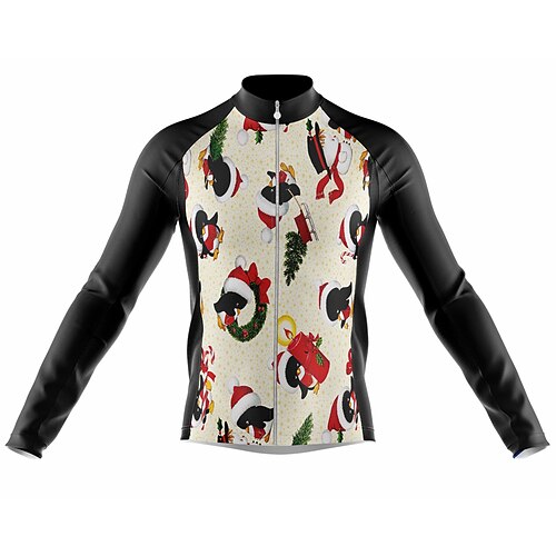 

Men's Cycling Jersey Long Sleeve Bike Jersey with 3 Rear Pockets Mountain Bike MTB Road Bike Cycling Cycling Breathable Ultraviolet Resistant Quick Dry Yellow Polyester Sports Clothing Apparel