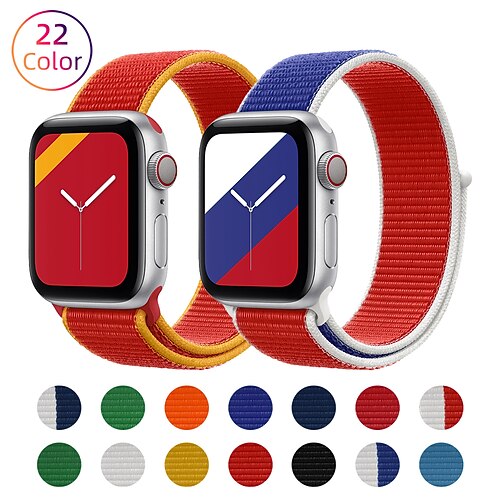 

1PC Smart Watch Band Compatible with Apple iWatch 38/40/41mm 42/44/45/49mm Nylon Adjustable Elastic Breathable Sport Band for iWatch Smartwatch Strap Wristband for Series 8 7 6 5 4 3 2 1 SE