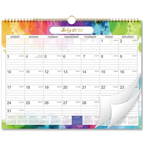 

2022-2023 Wall Calendar - Wall Calendar 2022-2023 from Jul. 2022 - Dec. 2023 18 Months Calendar with Julian Date 15 x 11.5 Inches Twin-Wire Binding Great for Hanging on The Wall