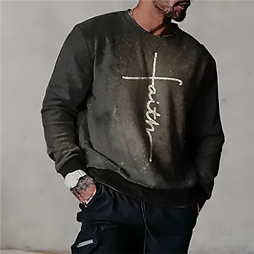 

Homme Unisexe Sweat shirt Sweat Noir Col Ras du Cou Imprimés Photos Imprimer du quotidien Des sports Vacances 3D effet Vêtement de rue Design Casual Printemps Automne Vêtement Tenue Pulls Capuche