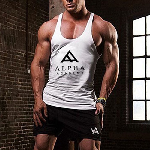 

Men's Running Tank Top Sleeveless Tee Tshirt Athletic Athleisure Cotton Breathable Quick Dry Moisture Wicking Gym Workout Running Active Training Sportswear Activewear Black Yellow Red