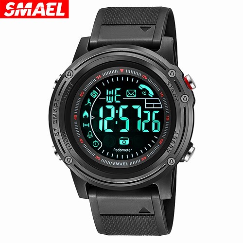 

SMAEL Smartwatch Men Digital Watch Outdoor Sport Watch Bluetooth Waterproof Military Clock Calorie Phone Reminding Watch reloj hombre 8041