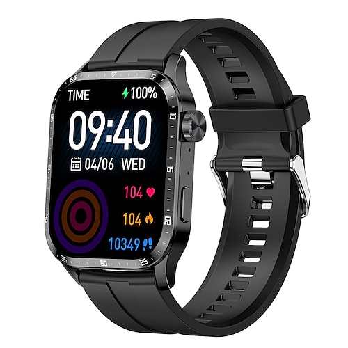 

696 GT4 Smartwatch 1,91 Zoll Smartwatch Fitnessuhr Bluetooth Schrittzähler Anruferinnerung Schlaf-Tracker Kompatibel mit Android iOS Damen Herren Freisprechanlage Nachrichterinnerung Immer im Display