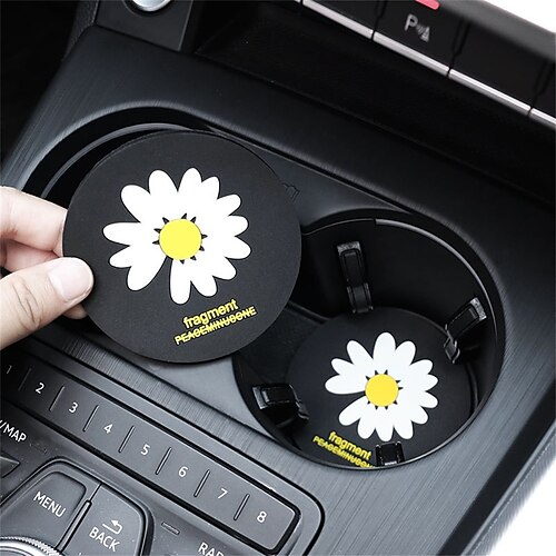 

1pcs Car Console Cup Coaster Durable Non-Slip Silicone For SUV Truck Van