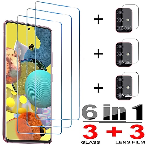 

[33Pack] Phone Screen Protector Camera Lens Protector For Samsung A73 A53 A33 S22 S21 S20 Plus Ultra S21 FE A12 Note 20 Ultra Tempered Glass High Definition (HD) 9H Hardness Ultra Thin Phone