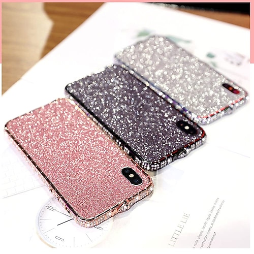 

capa de telefone para apple iphone 14 pro max iphone 13 pro max 12 11 se 3 x xr xs max 8 7 strass brilho brilho capa traseira tpu