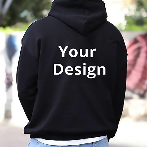 

Men's Pullover Hoodie Sweatshirt Graphic Patterned Letter Print Sports Outdoor Daily Sports Hot Stamping Designer Basic Hoodies Sweatshirts Black