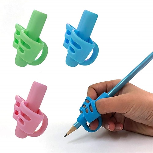 

Pencil Grips for Kids HandwritingPencil Holder for Toddlers/Preschool 2-4 Year learning to Write Writing aid Grip Tools for Children's Training Pen Holding Posture Correction Tools(3 PACK)