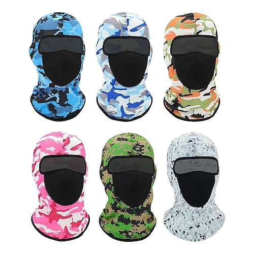 

Men's Face cover Polyester Outdoor Athleisure Sports Sport Pure Color 1pc / pack Mask Portable Windproof Outdoor