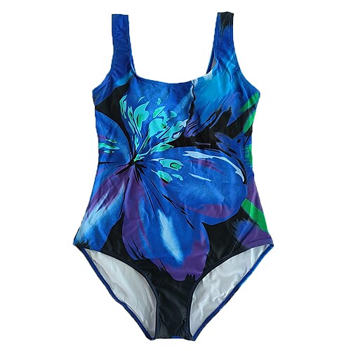 

Maillots de Bain Une pièce Monokini Maillots de bain Maillot de bain Femme Dos Nu Contrôle du Ventre Imprimer Fleur Normal Rembourré Maillots de bain nouveau Casual Vacances / Moderne / Spa