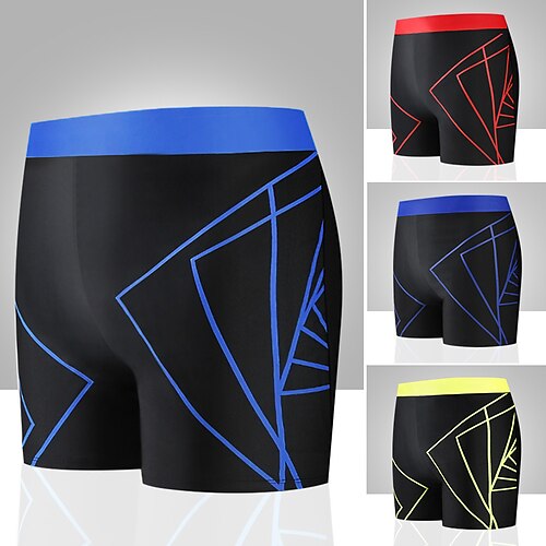 

Men's Swim Shorts Board Shorts Swimming Surfing Water Sports Patchwork Swimwear Ultra Light (UL) Breathable Quick Dry Elastane Terylene Beach Wear / Summer