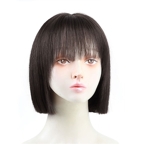 

Real Hair Wig Female Short Hair Real Hair Full Head Cover Fashion One Size Fits All Wig Cover Real Hair Wig Full Head Cover