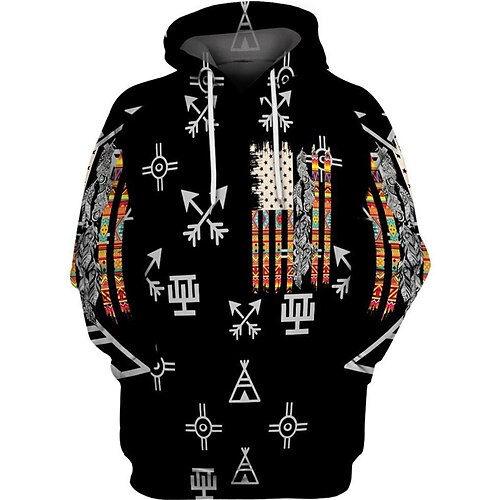 

Men's Unisex Pullover Hoodie Sweatshirt Black Hooded Graphic Prints Print Sports & Outdoor Daily Sports 3D Print Basic Streetwear Casual Spring & Fall Clothing Apparel Hoodies Sweatshirts Long