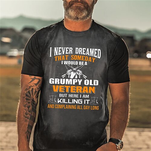 

Men's Unisex T shirt Tee 3D Print Graphic Prints Letter Crew Neck Street Daily Print Short Sleeve Tops Designer Casual Big and Tall Sports Dark Gray / Summer