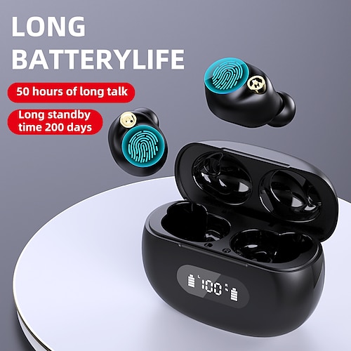 

iMosi True Wireless Headphones TWS Earbuds Bluetooth5.0 Noise cancellation Surround sound HIFI for Apple Samsung Huawei Xiaomi MI Everyday Use Mobile Phone Office Business Travel