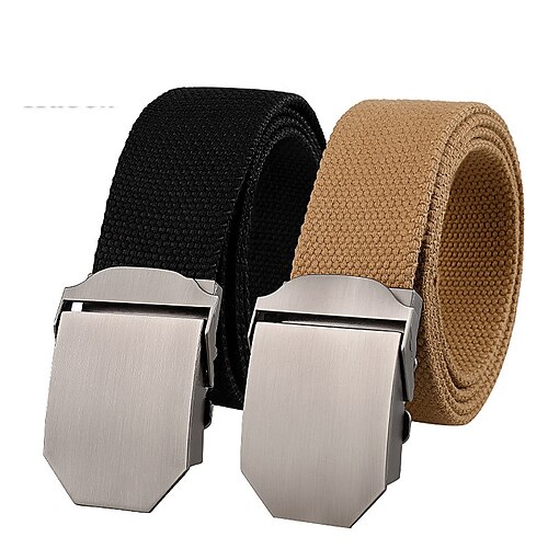 

Men's Waist Belt Sports Outdoor Outdoor Hiking Black Belt Pure Color