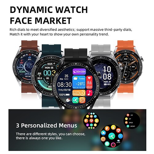 

696 EC03PRO Orologio intelligente 1.32 pollice Intelligente Guarda Bluetooth Pedometro Avviso di chiamata Monitoraggio del sonno Compatibile con Android iOS Da uomo Chiamate in vivavoce Promemoria di