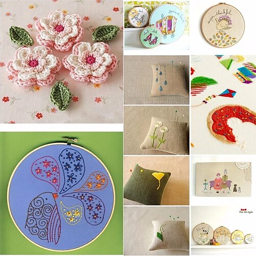 

50/100pcs Random Color embroidery DIY Cotton Line Branch Threads Similar Dmc Thread Floss Skein Cross Stitch Thread