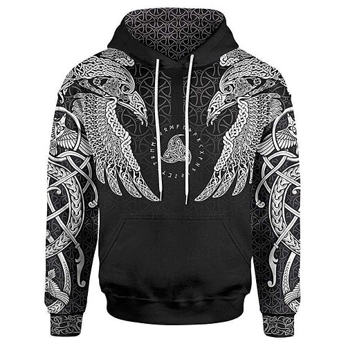 

Men's Unisex Hoodie Pullover Hoodie Sweatshirt Graphic Prints Print Hooded Sports Outdoor Daily Sports 3D Print Basic Casual Hoodies Sweatshirts Long Sleeve Gray Red