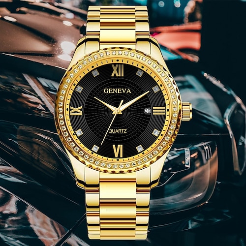 

Quartz Watch for Men Analog Quartz Stylish Stylish Formal Style Calendar Large Dial Alloy Alloy Fashion