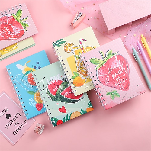 

Journal Notebook Lined A5 5.8×8.3 Inch A6 4.1×5.8 Inch B6 4.9×6.9 Inch Kawaii Cartoon Cute Paper Hardcover Portable 160/200 Pages Notebook for School Office Business