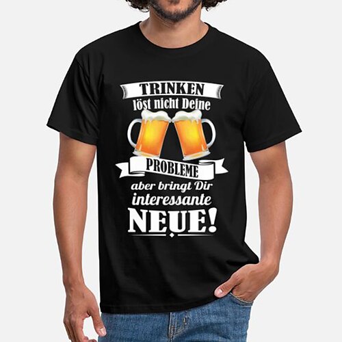 

Oktoberfest Bier Handwerk Cosplay Kostüm T-Shirt-Ärmel Anime Klassisch Streetstyle T-shirt Für Herren Damen Unisex Erwachsene Heißprägen 100% Polyester